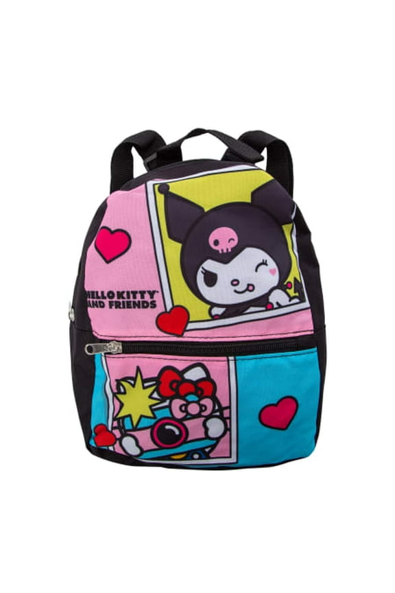 Hello Kitty 10" Kuromi Black Mini Backpack Cute & Functional