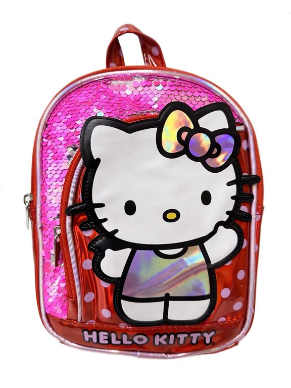 Hello Kitty 10" Mini Shain, Flip Sequin Backpack