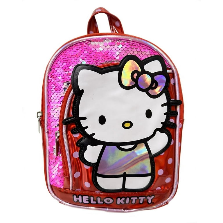 hello kitty black sequin backpack Quilt Mini Pouch A shimmering red sequin front pocket adds the perfect touch of sparkle to this adorable design New Summer Tanks! Hello Kitty