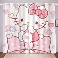 Hello Kitty 100 Polyester Cortinas Living Room Bedroom Curtains