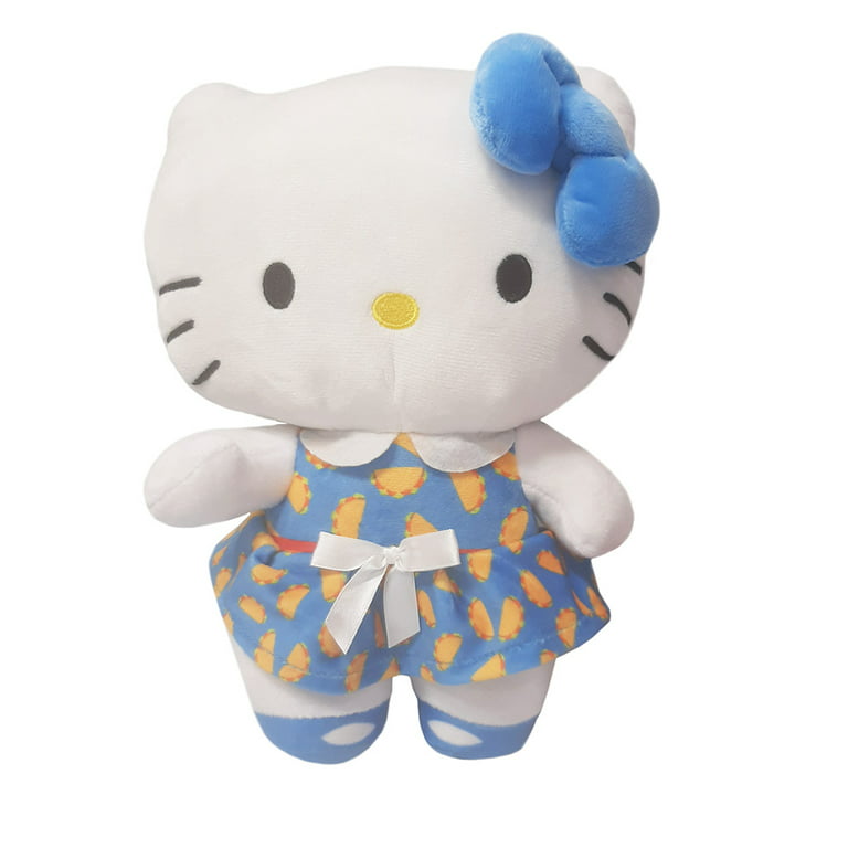 large 10.5 inch Hello Kitty Avocado Dress Plush Toy Doll NEW.