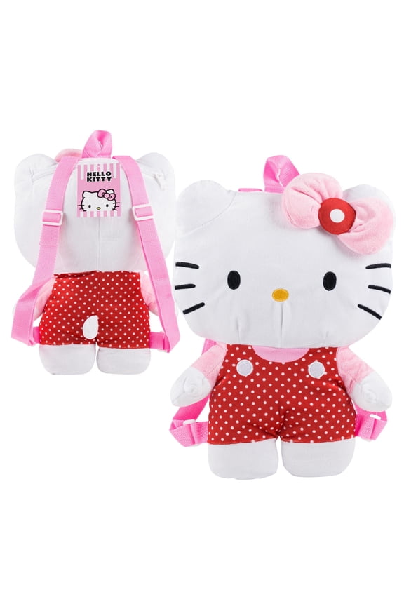 14" Plush Backpack- RED