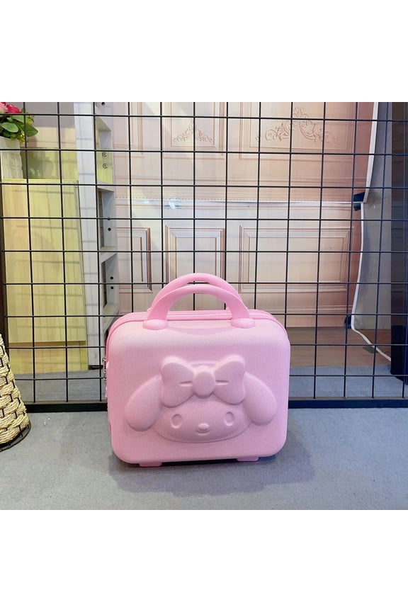 Hello Kitty 14 inch Cosmetic Case Sanrio kawaii Luggage Multifunctional Travel Hand Storage Bags Kitty comics Organizer Makeup