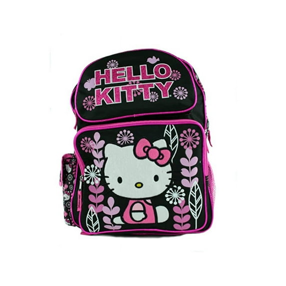 Hello Kitty 16" Black and Pink Backpack - 3082213