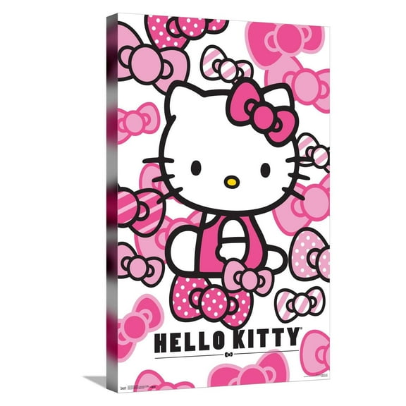 Hello Kitty: 16 Core - Bows Canvas Wall Poster, 14.725" x 22.375"
