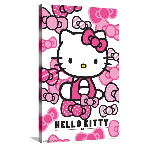 Hello Kitty: 16 Core - Bows Canvas Wall Poster, 22.375" x 34"