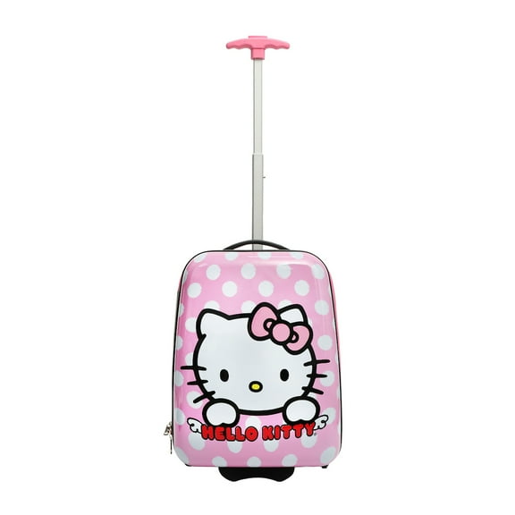 Hello Kitty 16 Inch Telescopic Youth Carry-on Luggage Suitcase for Toddler