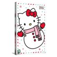 thumbnail image 1 of Hello Kitty: 17 Holiday - Build A Snowman Canvas Wall Poster, 14.725" x 22.375", 1 of 4