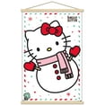 thumbnail image 1 of Hello Kitty: 17 Holiday - Build A Snowman Wall Poster with Magnetic Frame, 22.375" x 34", 1 of 3