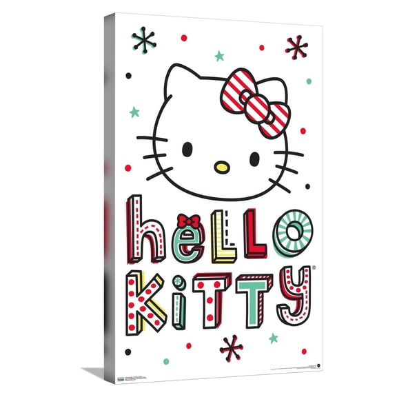 Hello Kitty: 17 Holiday - Cuteness Canvas Wall Poster, 14.725" x 22.375"