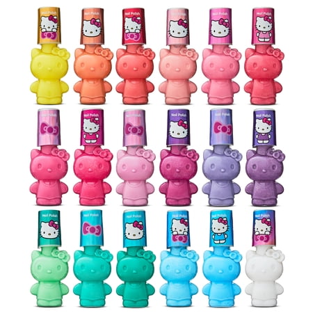Hello Kitty 18-Pack Peelable, Water Based Nail Polish
