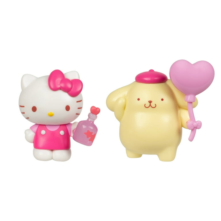 Hello Kitty 2-Figure Pack Valentine (Pompompurin Pink Heart