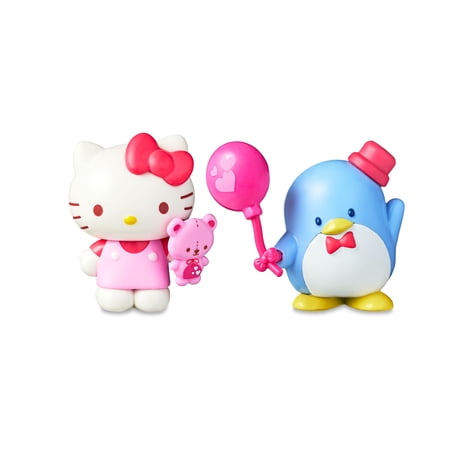 Hello Kitty 2-Figure Pack Valentine (Tuxedosam Balloon, Hello Kitty Teddy Bear) (Walmart Exclusive)