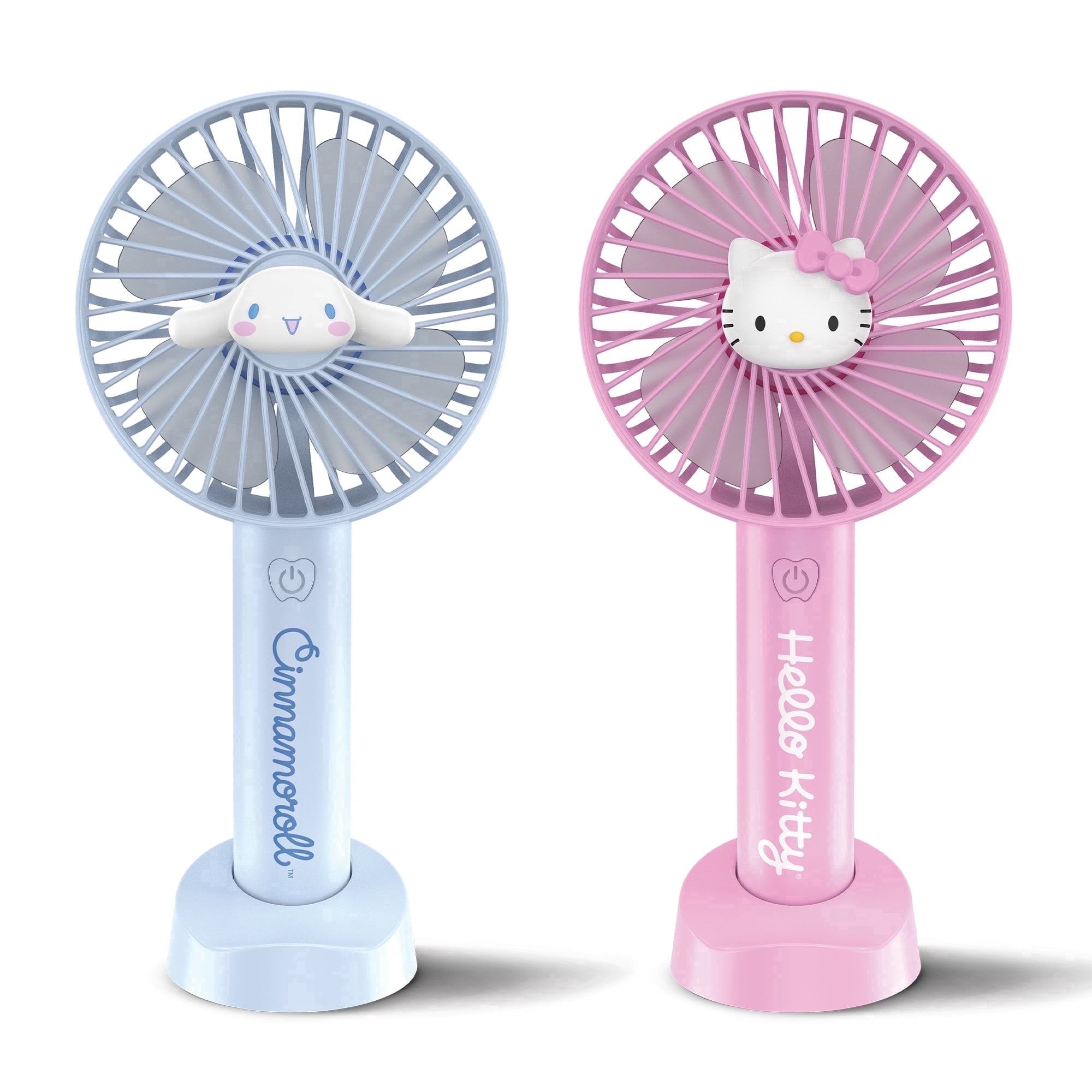 Hello Kitty 2 Pack Portable Fans - Stay Cool in Style - Pink and