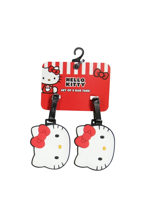 2-Piece Suitcase ID Tag Set with Adjustable Straps, Head, Multi, One Size