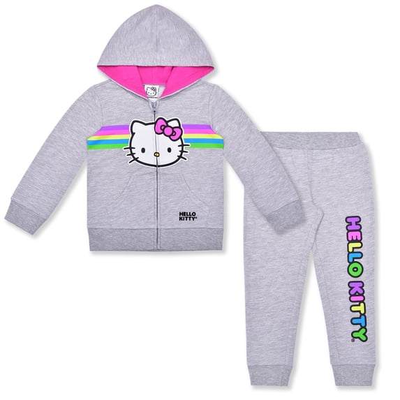 Hello Kitty Sanrio Zip Up Hoodie and Pants Set (Girls), 2 Piece Set, Sizes 18M-12