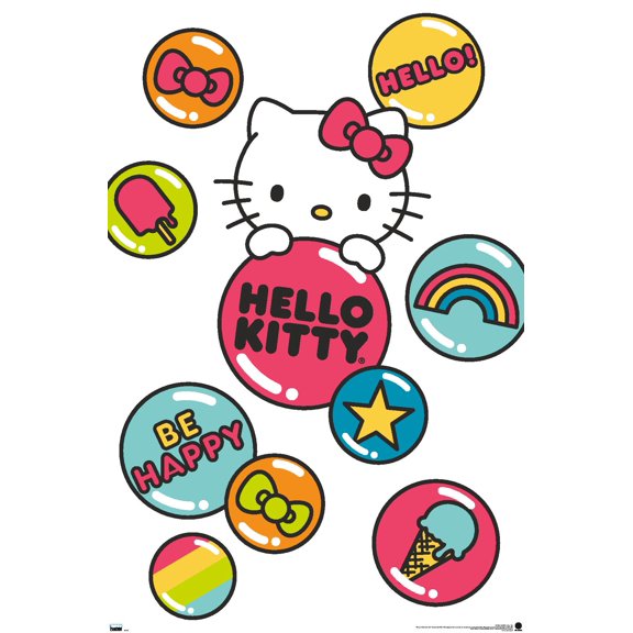Hello Kitty: 20 General - Buttons Wall Poster, 22.375" x 34"