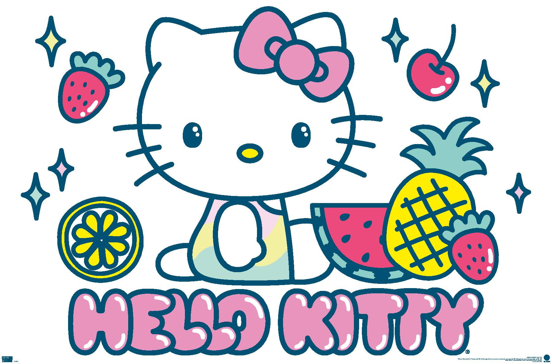 Hello Kitty: 20 Kawaii Vacation - Fruit Wall Poster, 14.725