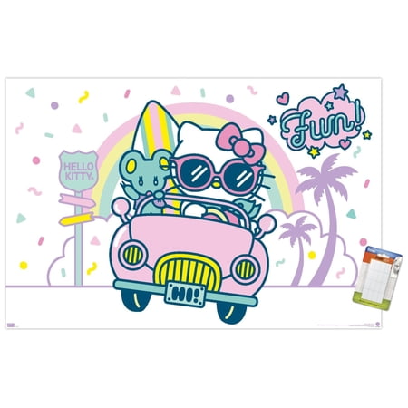 Hello Kitty: 20 Kawaii Vacation - Fun Wall Poster, 22.375" x 34"