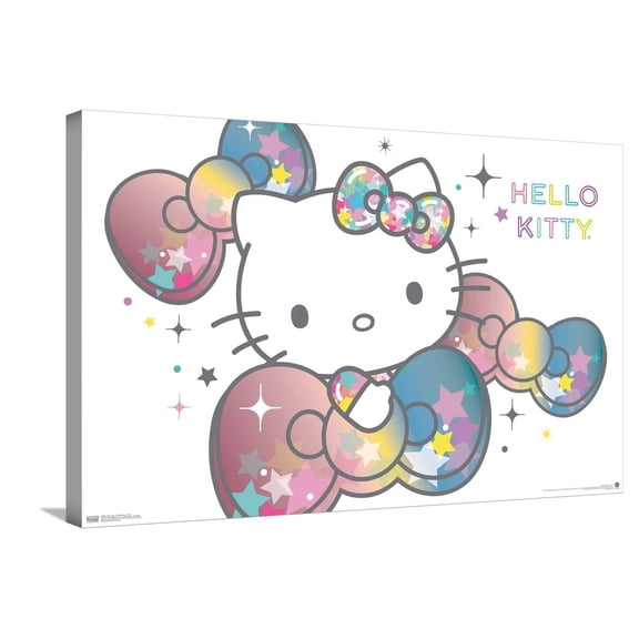 Hello Kitty: 20 Starshine - Bow Canvas Wall Poster, 22.375" x 34"