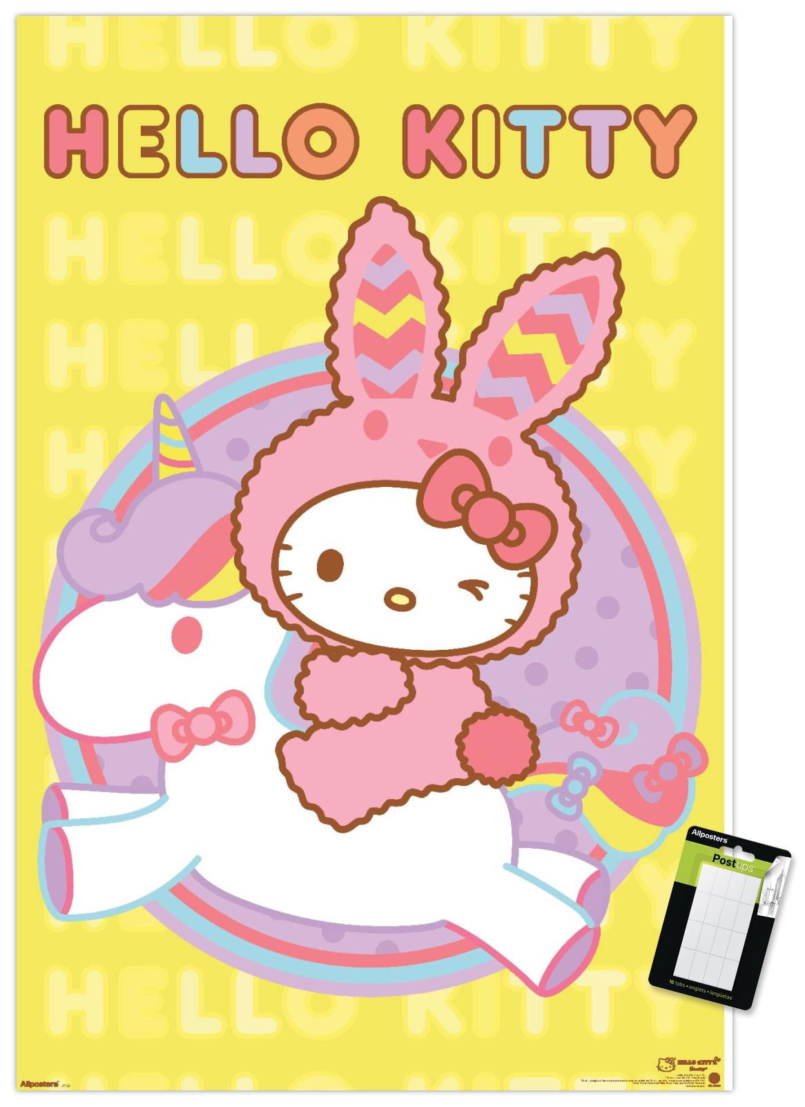 Hello Kitty: 2021 Spring - Unicorn Bunny Joy Wall Poster with