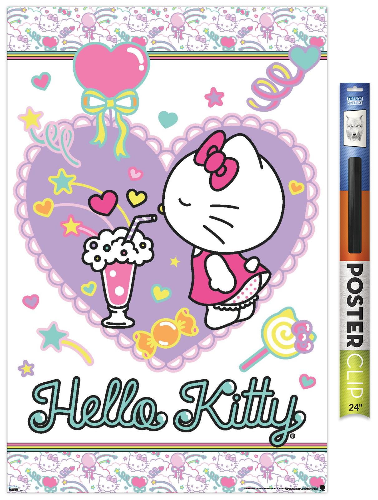Hello Kitty: 21 Sugar Rush – Heart Wall Poster with Pushpins