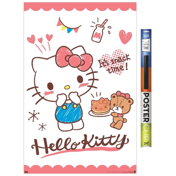Hello Kitty: 25 Snack Time - Kitty Pancakes Wall Poster, 22.375" x 34"
