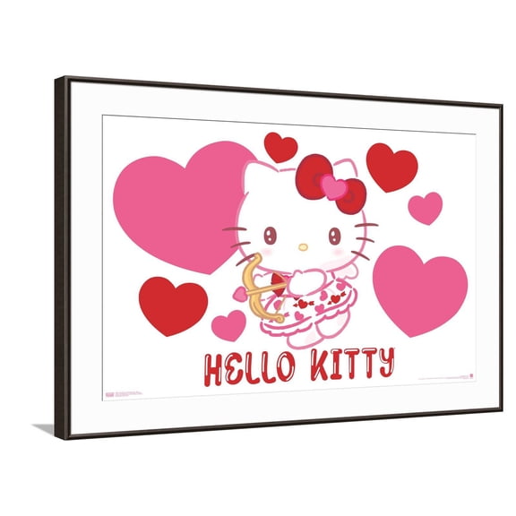 Hello Kitty: 25 Valentine's Day - Bow Canvas Wall Poster, 22.375" x 34"