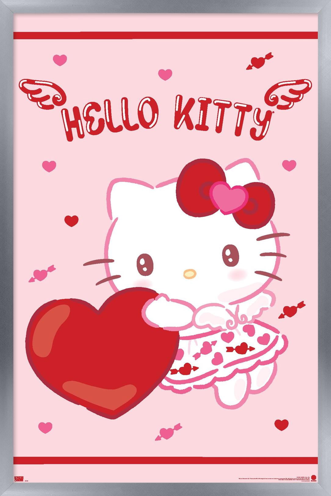 Hello Kitty: 25 Valentine's Day - Hearts & Wings Wall Poster with