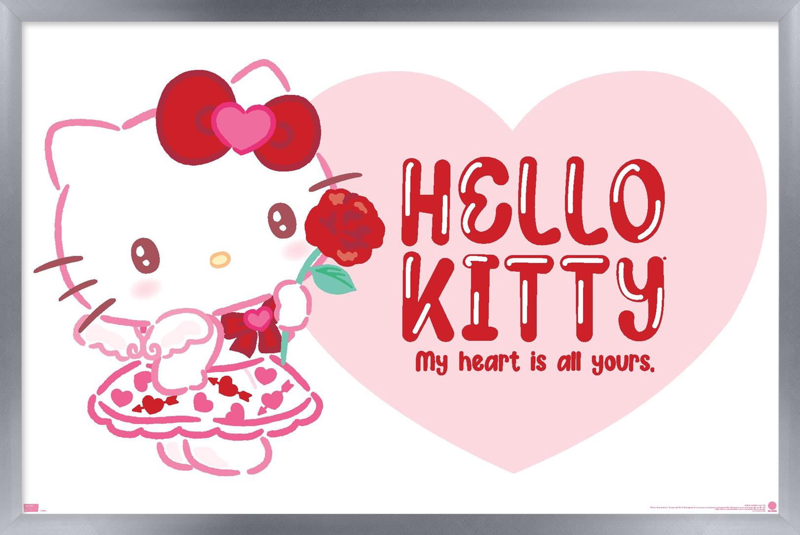 Hello Kitty: 25 Valentine's Day - Rose Wall Poster with Pushpins