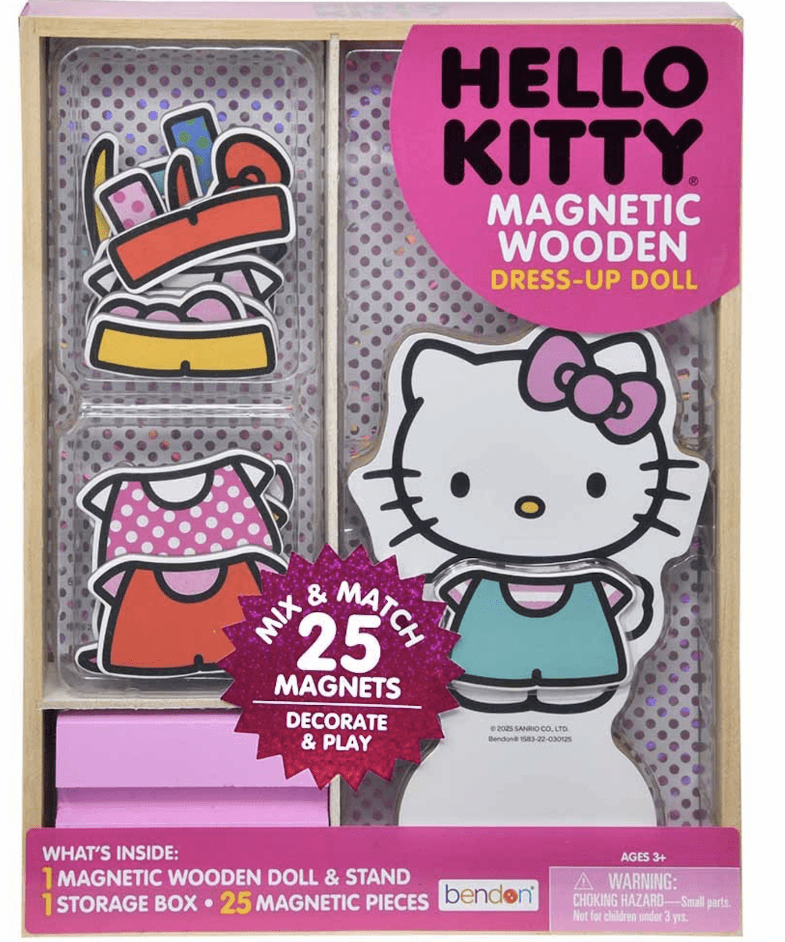 Hello Kitty 25pc Wooden Doll, 8.25