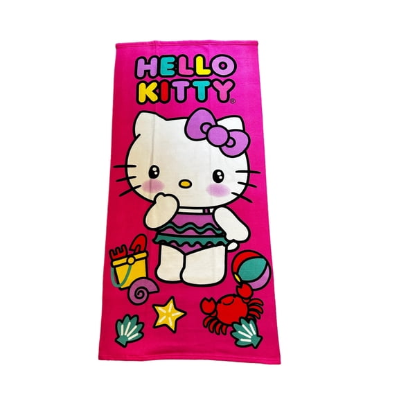 Hello Kitty 27x54 Kids Microfiber Beach Towel