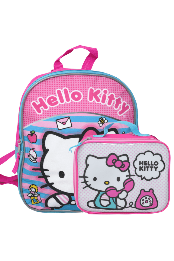 2pc Mini Backpack and Lunch Box Set School Bags for Girls 3 and Up