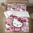 Hello Kitty 3Piece Bedding Set（1 Quilt Cover +2 Pillowcases） For Kids