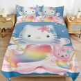 thumbnail image 1 of Hello Kitty 3-Piece Comforter Set for Bedroom, Hello Kitty Bedding Set for Kids Adults, Soft Microfiber Duvet Cover Set with Zipper Closure, 1 Duvet Cover + 2 Pillow Covers, 1 of 8
