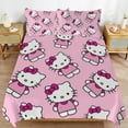 thumbnail image 1 of Hello Kitty 3-Piece Comforter Set for Bedroom, Hello Kitty Bedding Set for Kids Adults, Soft Microfiber Duvet Cover Set with Zipper Closure, 1 Duvet Cover + 2 Pillow Covers, 1 of 8