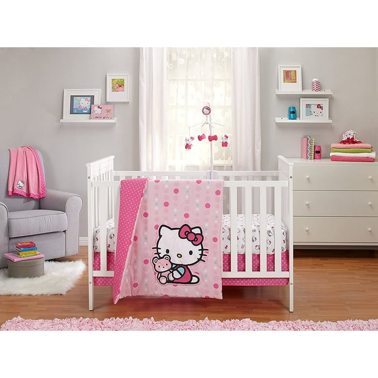 Hello kitty crib bumper sales