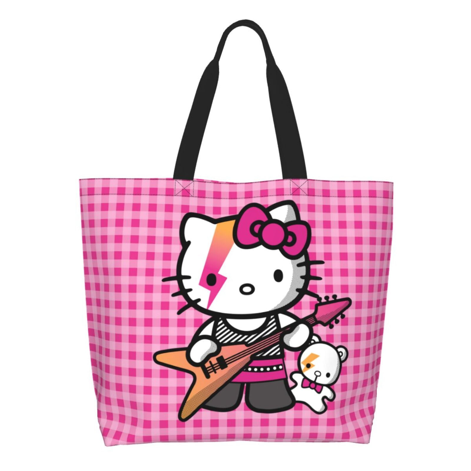 Hello Kitty 31 Lightweight Portable Grocery Bag Large Capacity Shopping Bag Durable Reusable Tote Bag Travel Accessories