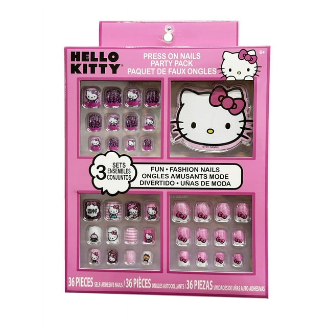 Hello Kitty 36 Pc Press On Nails Party Pack