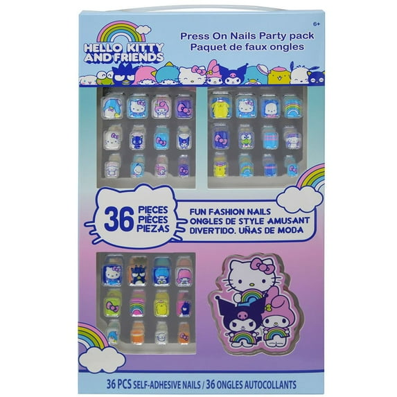 Hello Kitty 36pk Press On Nails with File