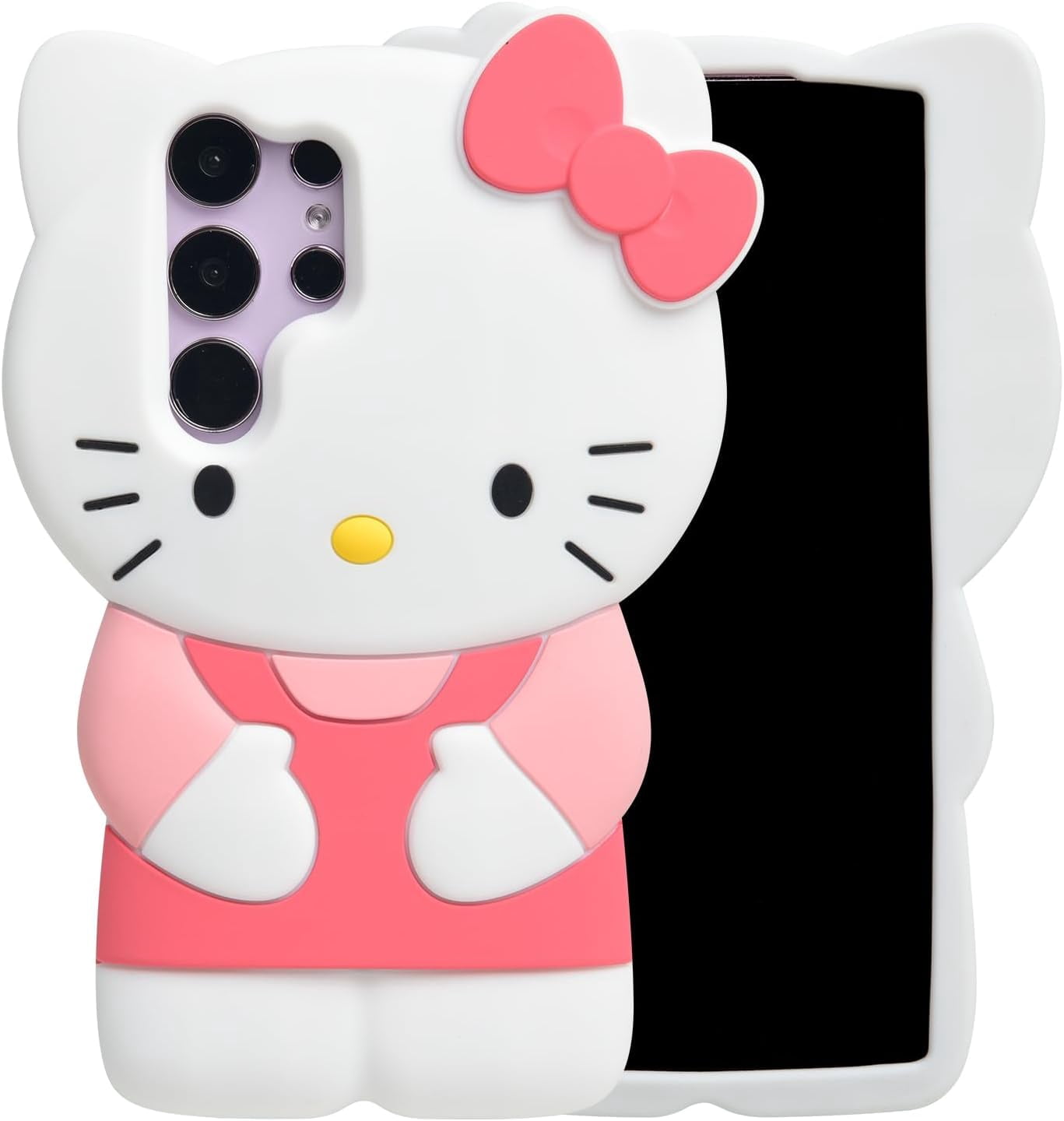 Hello Kitty 3D Kawaii Silicone Case for Samsung Galaxy  A14/A15/A16/A24/A25/A26/A34/A35/A36/A54/A55 & S20 FE/S21/S22/S23/S24 Ultra  - Soft Cute Protective Phone Cover - Walmart.com