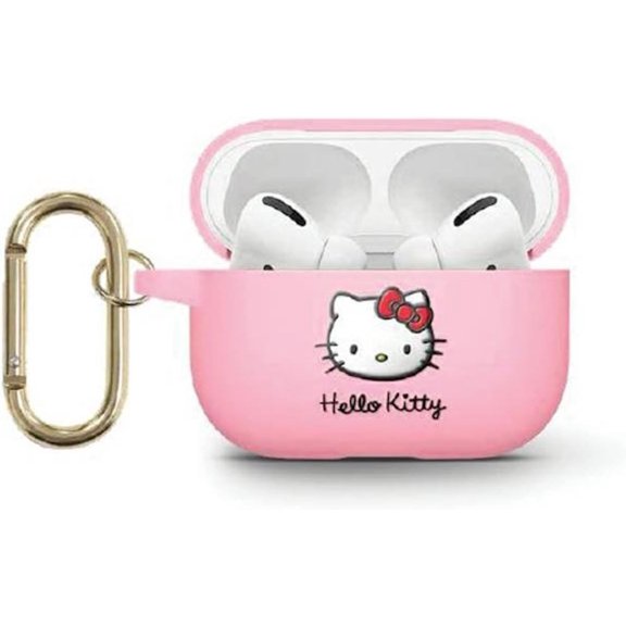 Hello Kitty 3D Kitty Head Silicone Case for Airpods Pro 2 Pink - HKAP23DKHSP