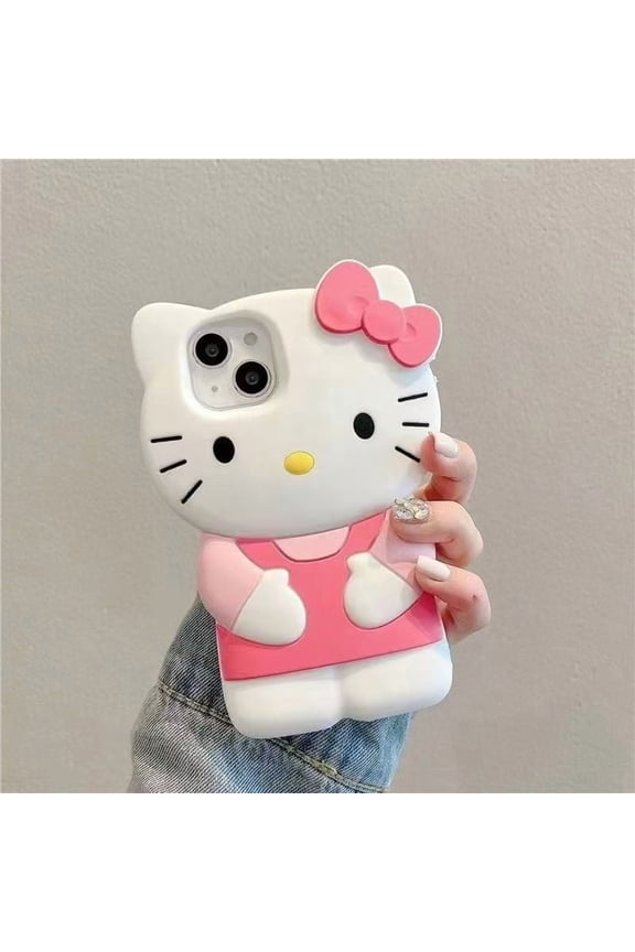 Hello Kitty 3D Phone Case For iPhone 16 15 14 13 12 Holiday Gifts