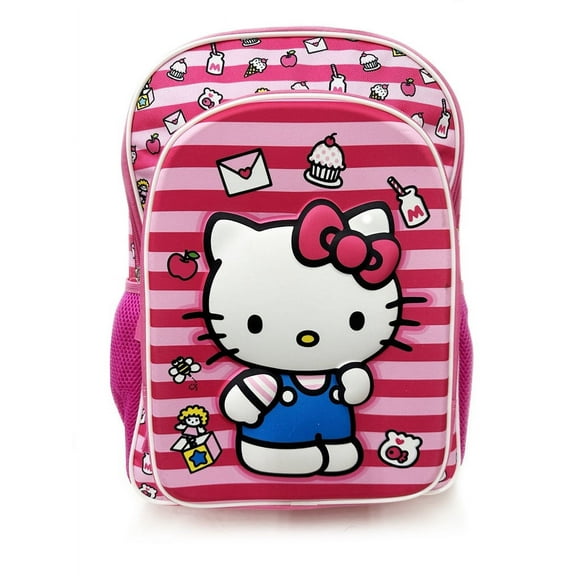 Hello Kitty 3D Stripe 16" Backpack
