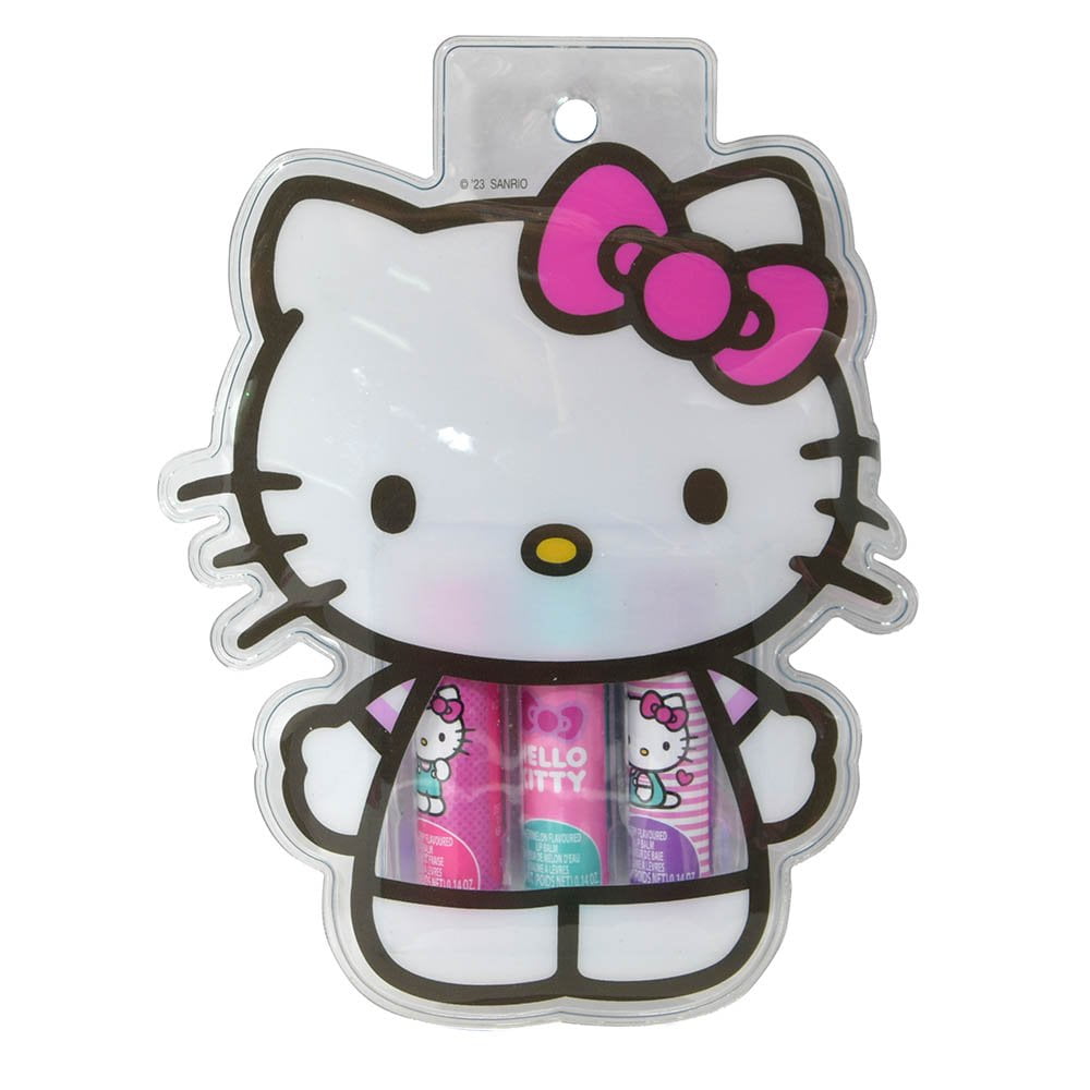 Hello Kitty 3pk Lip Balm in Shaped Pouch
