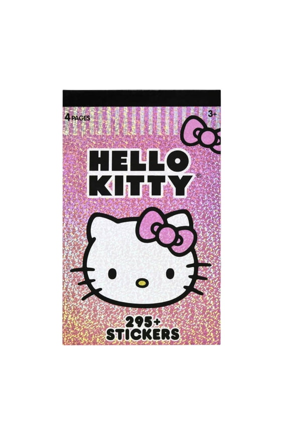 Sanrio Hello Kitty Pink 4 Sheet Sticker Pad | 200+ Stickers