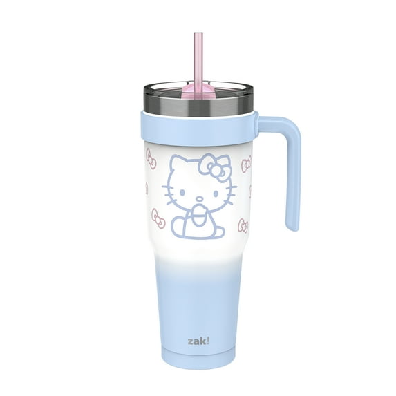 Hello Kitty 40oz Double Wall Stainless Steel Waverly Straw Tumbler with Handle