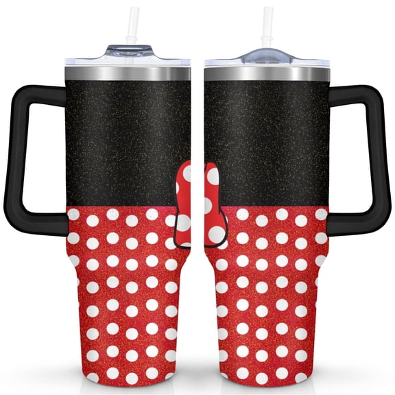 Hello Kitty 40oz Stainless Steel Travel Mug with Handle and Lid, Vacuum Insulated Tumbler for Coffee Water Tea, Cute Pink Cup Gift Idea 3