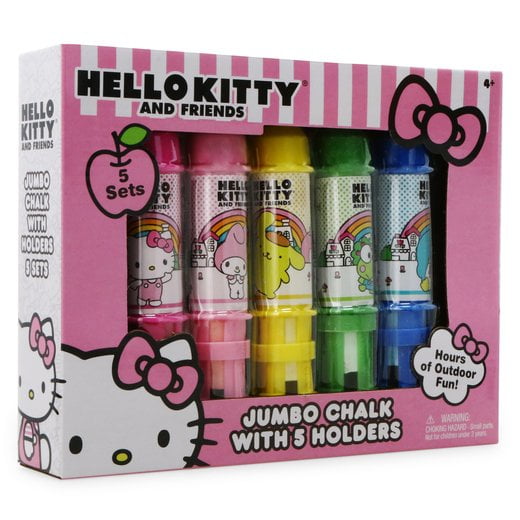 Hello Kitty Jumbo Chalk Set with 5 Holders