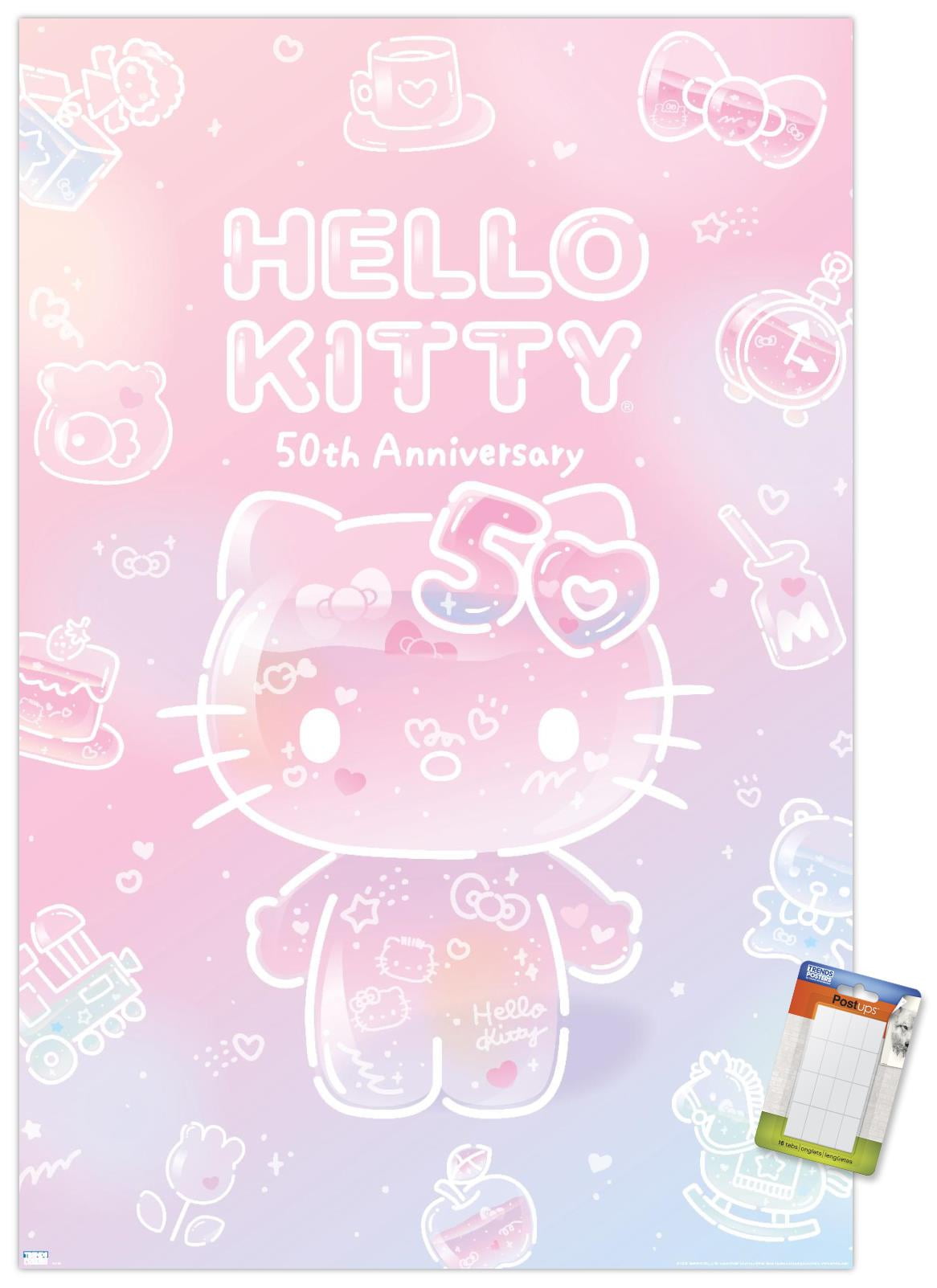 Hello Kitty 50th Anniversary Wall Poster, 22.375" x 34"